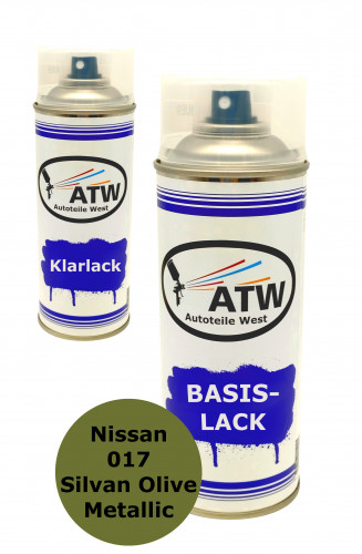 Nissan 017 Silvan Olive Metallic +400ml Klarlack Set